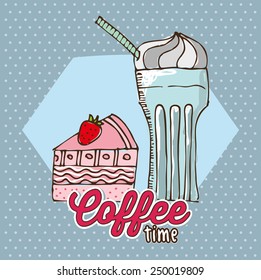 delicious coffee design, vector illustration eps10 graphic 