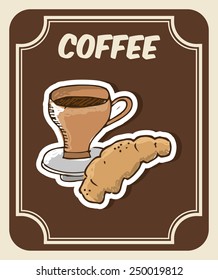 delicious coffee design, vector illustration eps10 graphic 