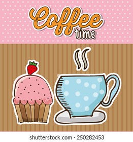 delicious coffee design, vector illustration eps10 graphic 