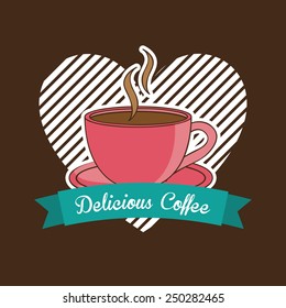 delicious coffee design, vector illustration eps10 graphic 