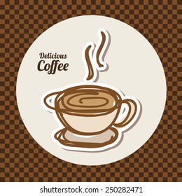 delicious coffee design, vector illustration eps10 graphic 
