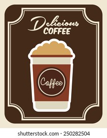 delicious coffee design, vector illustration eps10 graphic 