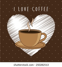 delicious coffee design, vector illustration eps10 graphic 