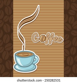 delicious coffee design, vector illustration eps10 graphic 