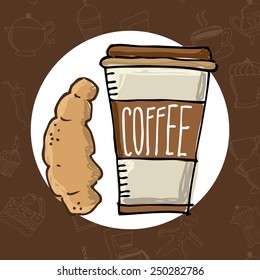 delicious coffee design, vector illustration eps10 graphic 