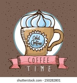 delicious coffee design, vector illustration eps10 graphic 