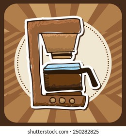 delicious coffee design, vector illustration eps10 graphic 