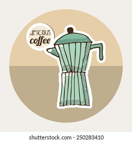 delicious coffee design, vector illustration eps10 graphic 