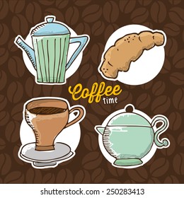 delicious coffee design, vector illustration eps10 graphic 