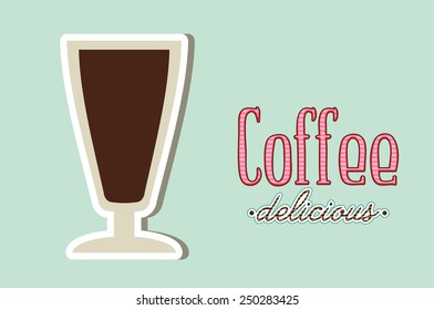 delicious coffee design, vector illustration eps10 graphic 