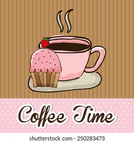 delicious coffee design, vector illustration eps10 graphic 