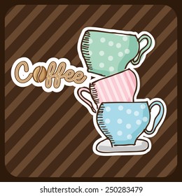 delicious coffee design, vector illustration eps10 graphic 