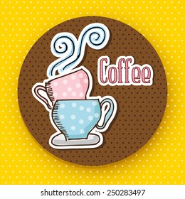 delicious coffee design, vector illustration eps10 graphic 