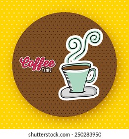 delicious coffee design, vector illustration eps10 graphic 