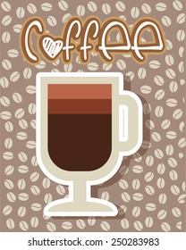 delicious coffee design, vector illustration eps10 graphic 