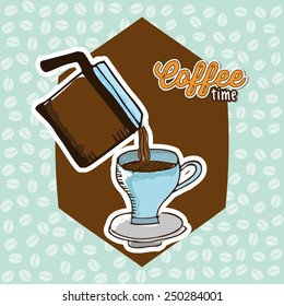 delicious coffee design, vector illustration eps10 graphic 