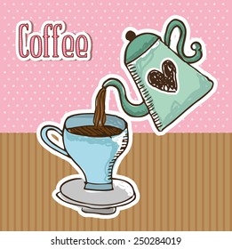 delicious coffee design, vector illustration eps10 graphic 