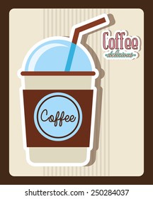 delicious coffee design, vector illustration eps10 graphic 