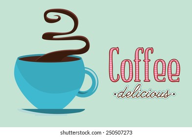 delicious coffee design, vector illustration eps10 graphic 