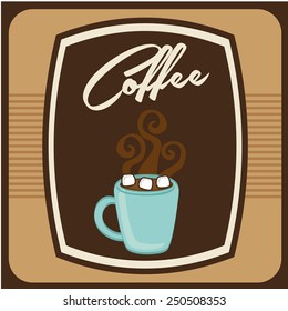 delicious coffee design, vector illustration eps10 graphic 