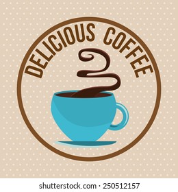 delicious coffee design, vector illustration eps10 graphic 