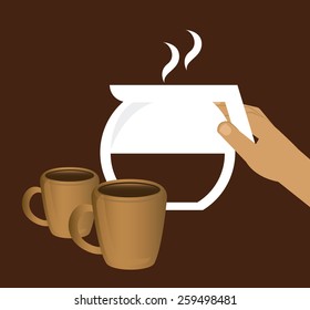 delicious coffee design, vector illustration eps10 graphic 