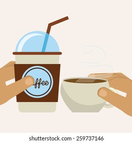 delicious coffee design, vector illustration eps10 graphic 