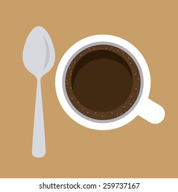 delicious coffee design, vector illustration eps10 graphic 