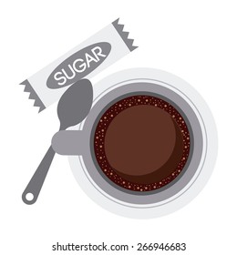 delicious coffee design, vector illustration eps10 graphic 
