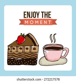 delicious coffee design, vector illustration eps10 graphic 