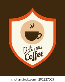 delicious coffee design, vector illustration eps10 graphic 