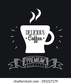 delicious coffee design, vector illustration eps10 graphic 