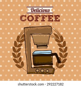 delicious coffee design, vector illustration eps10 graphic 