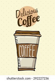 delicious coffee design, vector illustration eps10 graphic 