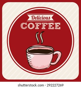 delicious coffee design, vector illustration eps10 graphic 