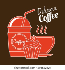 delicious coffee design, vector illustration eps10 graphic 