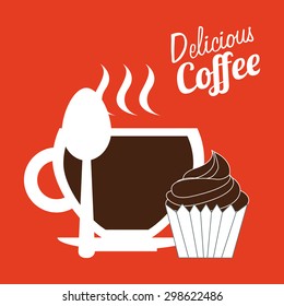 delicious coffee design, vector illustration eps10 graphic 