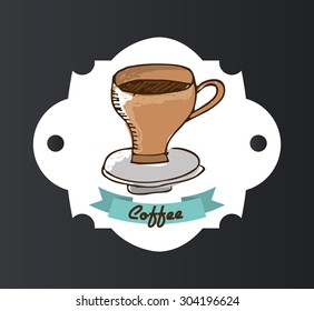 delicious coffee design, vector illustration eps10 graphic 