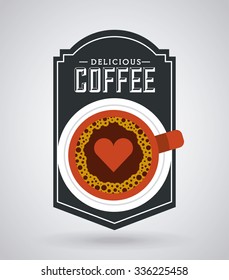 delicious coffee design, vector illustration eps10 graphic 