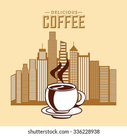 delicious coffee design, vector illustration eps10 graphic 