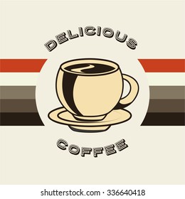 delicious coffee design, vector illustration eps10 graphic 