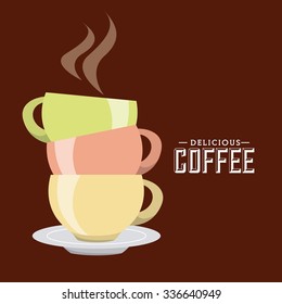 delicious coffee design, vector illustration eps10 graphic 