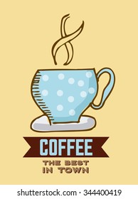delicious coffee design, vector illustration eps10 graphic 