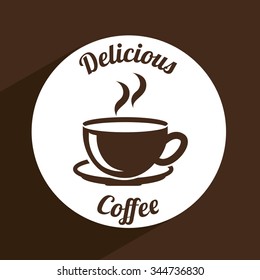 delicious coffee design, vector illustration eps10 graphic 