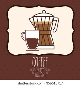 delicious coffee design, vector illustration eps10 graphic 