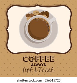 delicious coffee design, vector illustration eps10 graphic 
