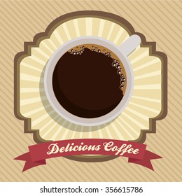 delicious coffee design, vector illustration eps10 graphic 