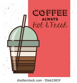 delicious coffee design, vector illustration eps10 graphic 