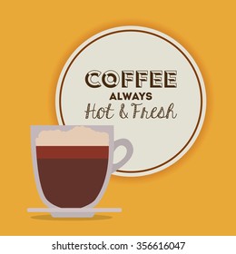 delicious coffee design, vector illustration eps10 graphic 