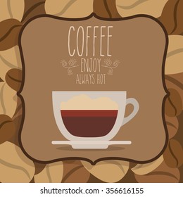 delicious coffee design, vector illustration eps10 graphic 